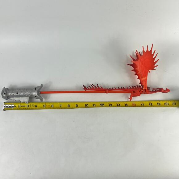 How To Train Your Dragon Red Hookfang Toy Sword Staff 21" DreamWorks Flame Wing - Picture 8 of 13